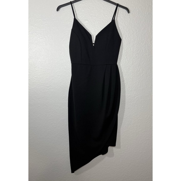 Olive Tree Dresses & Skirts - Black Sheath Dress Sleeveless Strappy V-Neck Midi Size M sexy cocktail party